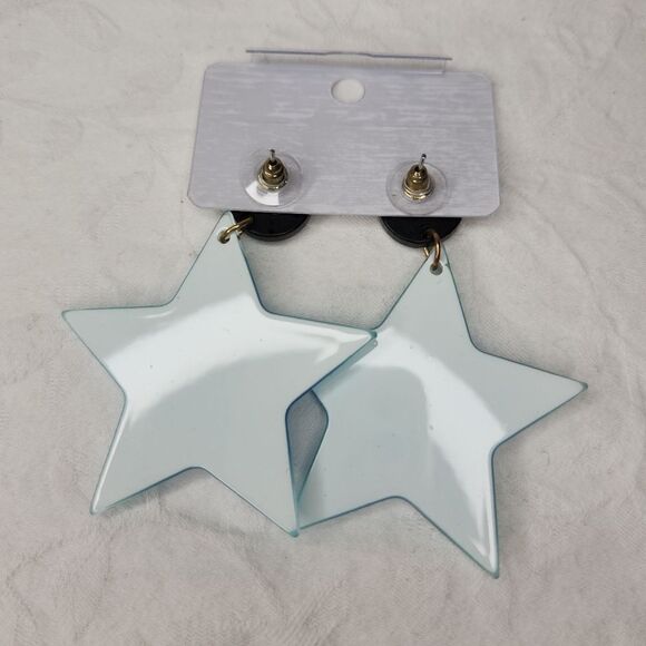 NWT blue purple star earrings - Picture 2 of 3